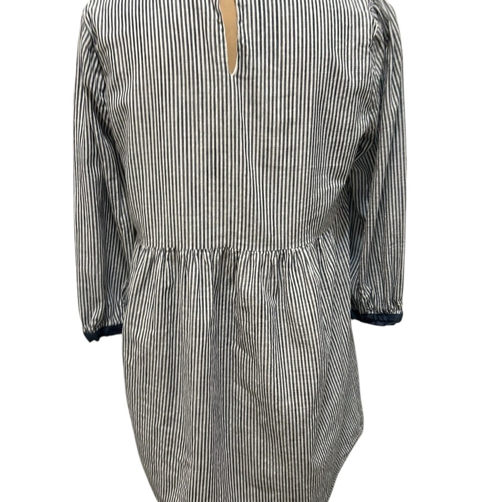Angel Heart Vibrant Floral Embroidered Striped Lined Tunic or Dress Medium Boho. - Picture 6 of 15